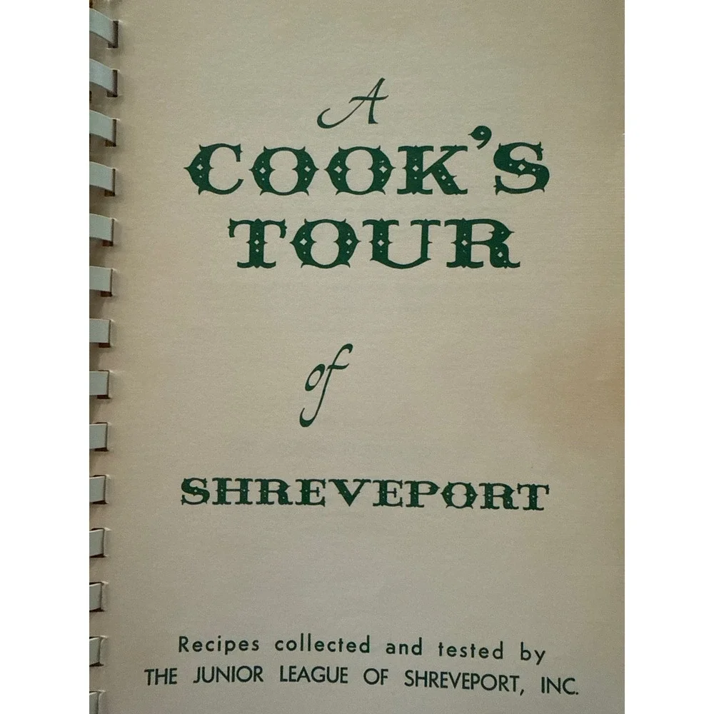 A Cooks Tour‎ of Shreveport Junior League Cookbook 1964 Spiral Bound VTG